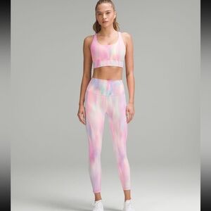 Lululemon Wunder Train High Rise Tight in psychedelic wash multi